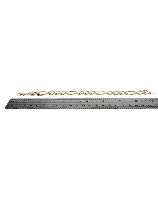 Flat Figaro Link Chain Bracelet